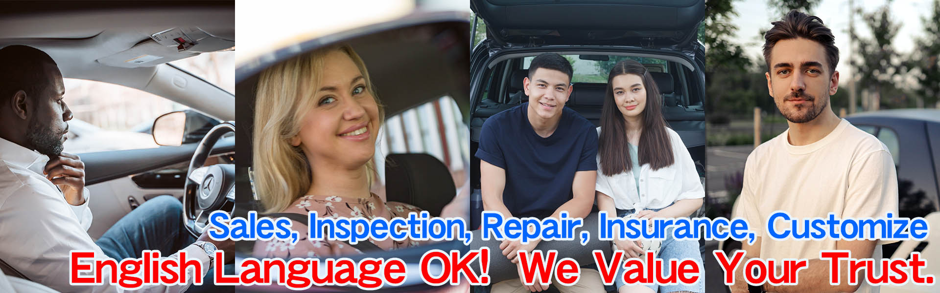 English Language OK! We Value Your Trust. (Car service)